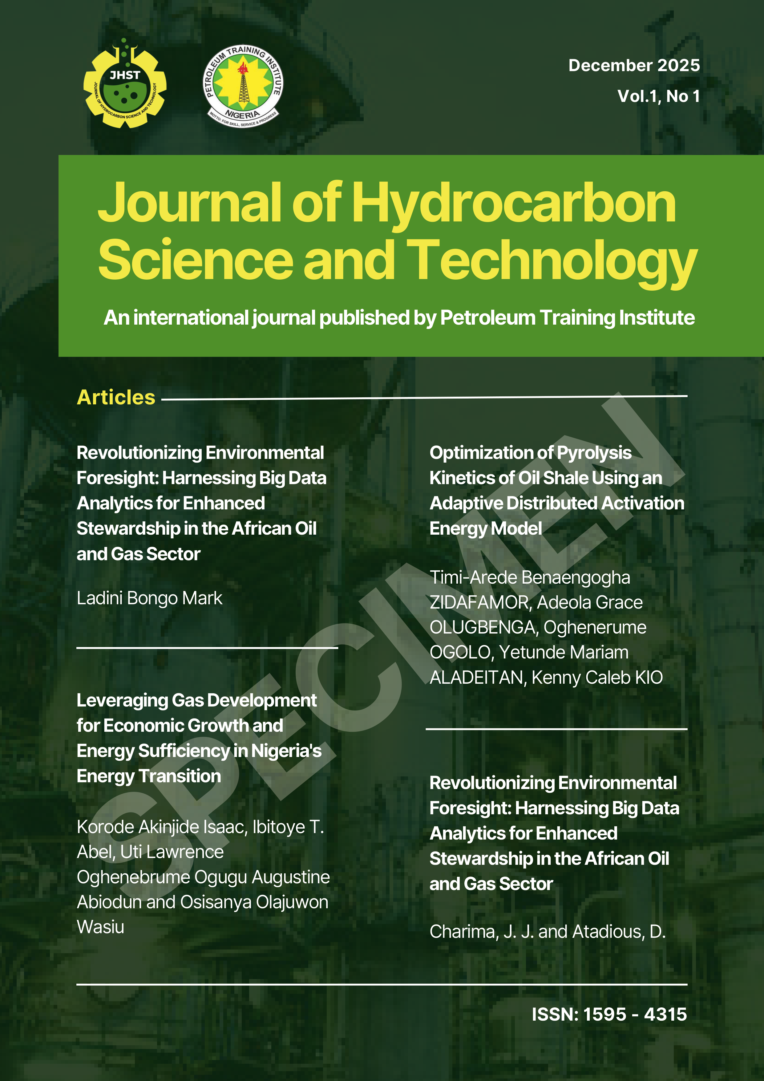 Hydro Science Journal 2025 Release